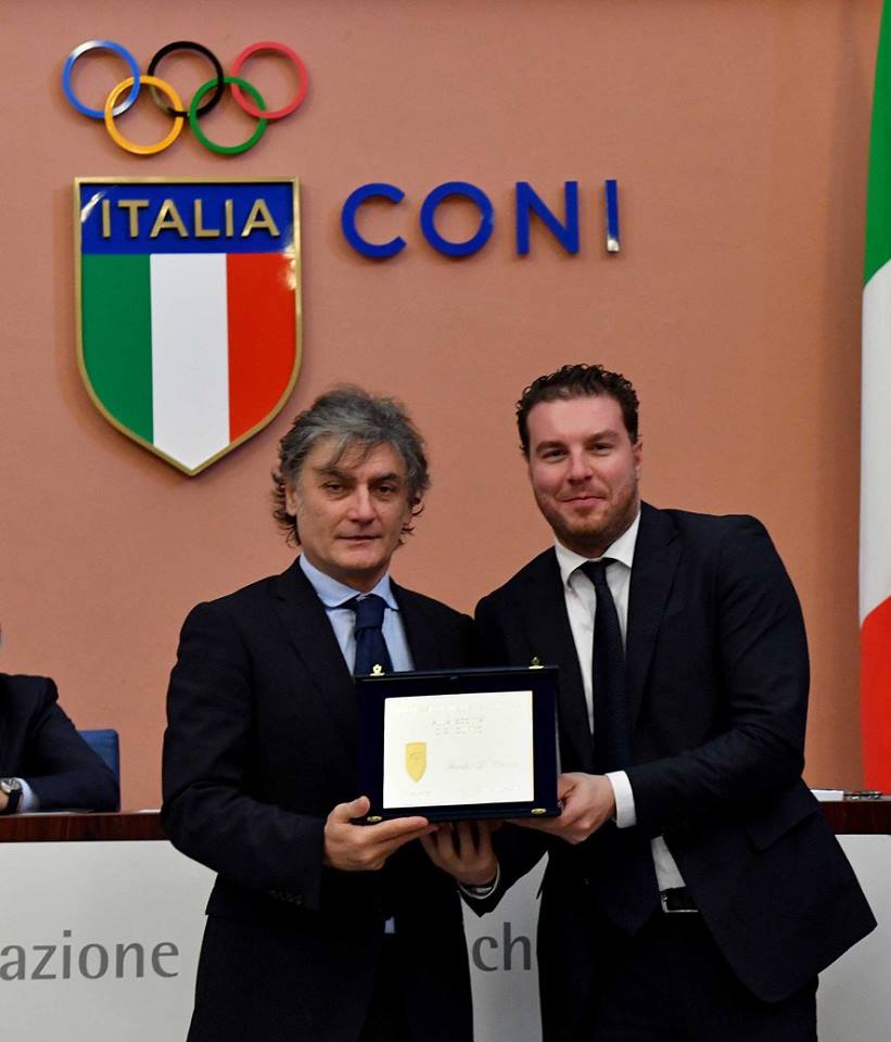 Lauria riceve premio a Roma. Foto BIZZI